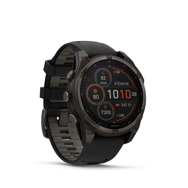 GARMIN Fenix 8 Solar Sapphire, Graphit/Titan Carbongrau DLC , 47mm (010-02906-11)